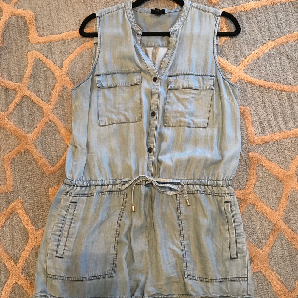 Mossimo chambray romper size Large